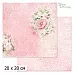 20х20 Бумага "Цветочный вернисаж. Розовый. Дизайн 1" (ScrapMania)