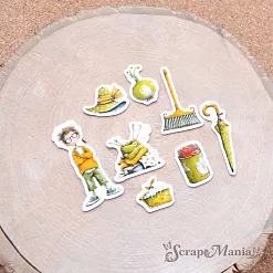 Набор высечек из бумаги "СуперБабушка", 48 шт (ScrapMania)