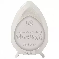 Подушечка чернильная пигментная "капля" с эффектом мелка VersaMagic, 32х50мм, цвет белый