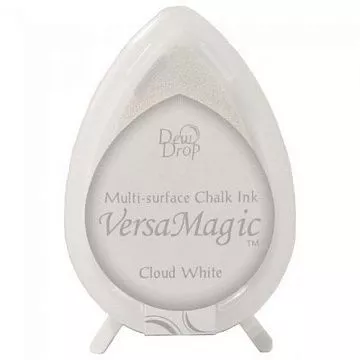 Подушечка чернильная пигментная "капля" с эффектом мелка VersaMagic, 32х50мм, цвет белый