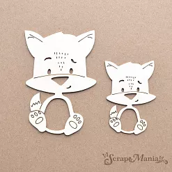 Шейкер "Новогодняя Ванилька. Лисичка. Маленький", 4х6 см (ScrapMania)