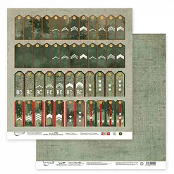 Бумага 30х30 см "Армейская жизнь 1" (Mr.Painter)