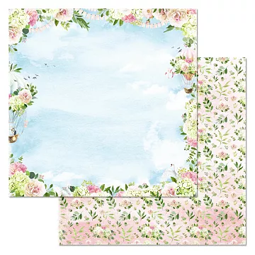 Бумага "Обнимая счастье. Под облаками" (ScrapMania)