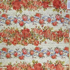 Бумага "Розы и ленты" (Stamperia)