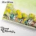 Отрез ткани 25х50 см на обложку блокнота "СуперБабушка. Домики" (ScrapMania) Отрез ткани 25х50 см на обложку блокнота "СуперБабушка. Домики" (ScrapMania)