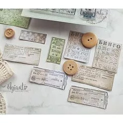 Штамп "Счастливые билеты", 6,9х3,7 см (AgiArt)