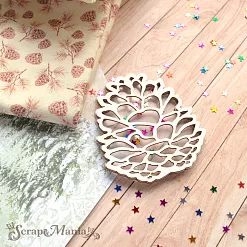 Чипборд "Новогодние традиции. Шейкер. Шишка. Маленькая" (ScrapMania) Чипборд "Новогодние традиции. Шейкер. Шишка. Маленькая" (ScrapMania)