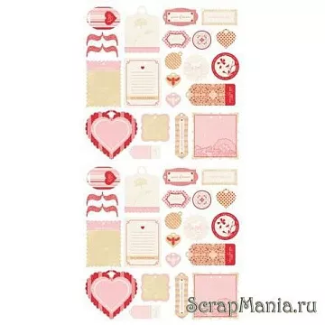 Набор высечек "Любовные записки" (Making Memories)