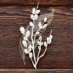 Украшение из чипборда "Веточка вербы" (AL)