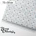 Отрез ткани 75х50 см "Снежинки-мандаринки. Снегопад" (ScrapMania)