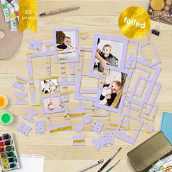 Набор рамок с фольгированием "Сиреневый" (Фабрика Декору)