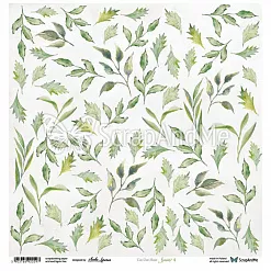 Бумага 30х30 см "Leaves 4" (ScrapAndMe)