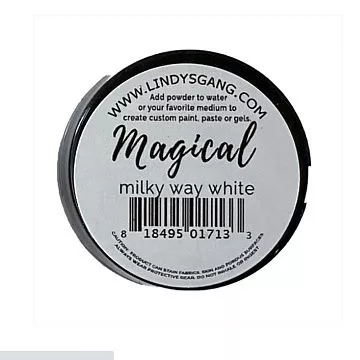 Сухая краска сияющая "Milky Way White" (Lindy's)