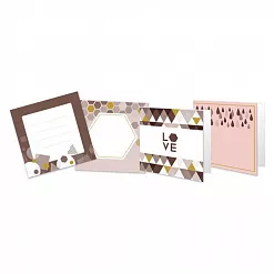 Набор для создания мини-открыток "Geometric. Mocha" (DoCrafts)