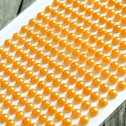 Набор полужемчужин "Нежно-облепиховый", диаметр 0,6 см