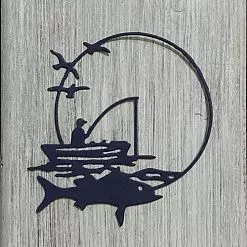 Нож "На рыбалке 3", 8х8 см (ArtScrap)