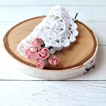 Букет роз с полуоткрытым бутоном "Винтажный розовый", 0,8 см, 5 шт (Craft)