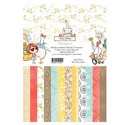 Набор бумаги А4 "Айда обниму", 9 листов (Scrapodelie)