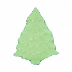 Пуговица пластиковая "Елочка", цвет салатовый (Gamma)