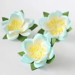 Цветок сакуры "Голубой с белым" (Craft)