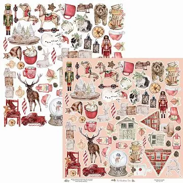 Бумага 30х30 см "The Christmas Time. Для вырезания" (Alchemy of Art)