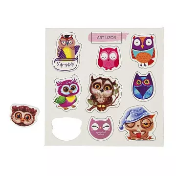 Набор вырубок из картона "Совята" (АртУзор)