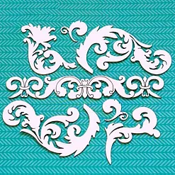 Набор украшений из чипборда "Винтажные завитки" (CraftStory)