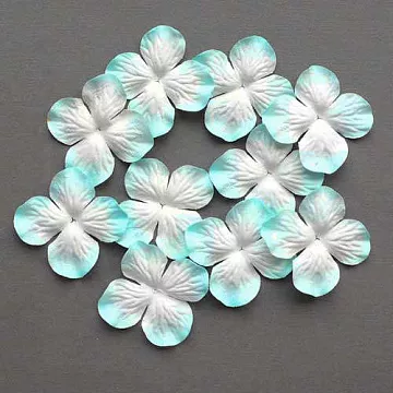 Набор больших гортензий "Голубые с белым", 5 см, 10 шт (Craft)