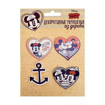 Набор деревянных украшений "Дисней. Морской. Микки Маус" (АртУзор)