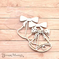 Шейкер "Волшебный снегопад. Колокольчик. Мини", 5,5х5,5 см (ScrapMania)