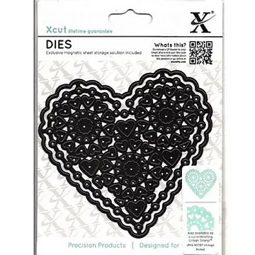 Нож для вырубки Xcut "Vintage Notes. Ажурное сердце" (DoCrafts)