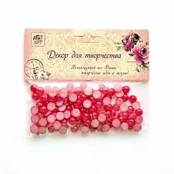 Набор полужемчужин "Красные" (АртУзор) Набор полужемчужин "Красные" (АртУзор)