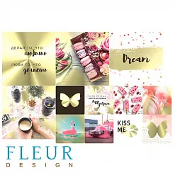 Набор карточек "Pretty pink 3" (Fleur-design)