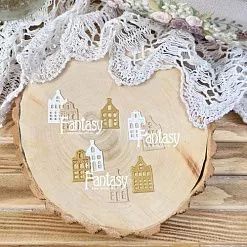 Нож "Домики 1692", 2,5х1,5 см (Fantasy)