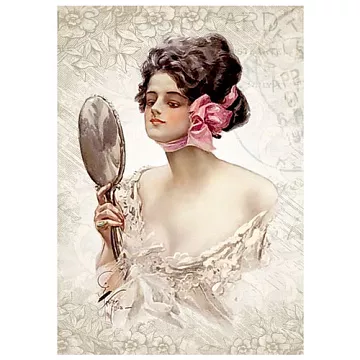 Тканевая карточка мини "Дамские шалости. Настасья Филлиповна" (ScrapMania)