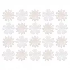 Набор бумажных цветов "Белые" (ScrapBerry's)