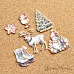 Набор тканевых высечек "Золотой Новый Год", 26 шт (ScrapMania) Набор тканевых высечек "Золотой Новый Год", 26 шт (ScrapMania)