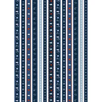 Скрап-карта А4 "Зимние бордюры. Морозная ночь" (ScrapMania)