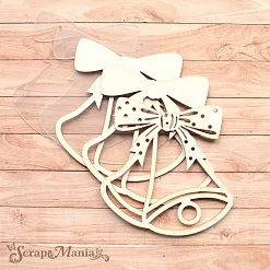 Шейкер "Волшебный снегопад. Колокольчик. Большой", 9,5х9,5 см (ScrapMania)