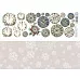 Лист с картинками 10х30 см "Воробушки. Часы" (ScrapMania)