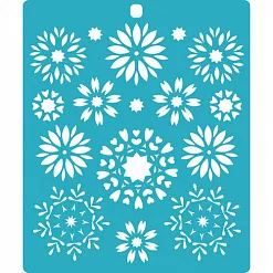 Трафарет "Цветочный калейдоскоп" (CraftStory) Трафарет "Цветочный калейдоскоп" (CraftStory)