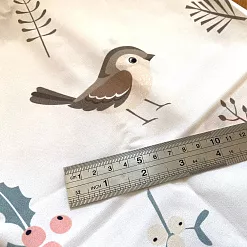 Отрез ткани 79х50 см "Птички с желудями" (Cotton)