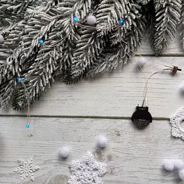 Подсветка, модуль с 5 сине-голубыми светодиодами, сменная батарейка (ScrapIllumination)