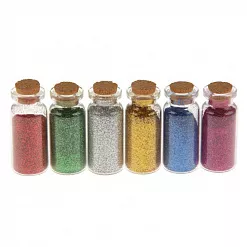 Набор глиттера "Хлопья-блеск", 6 шт