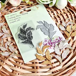 Нож и штамп "Веточка на ветру" (AgiArt)