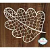Украшение из чипборда "Волшебный листик 6" (Chipboards)