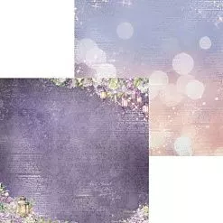 Набор бумаги 30х30 "Сиреневый рассвет", 8 листов (Scrapodelie)