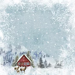 Бумага "Новогодние традиции. Пейзаж" (ScrapMania)