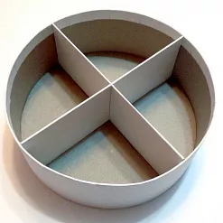 Коробочка круглая с перегородками, 20 см