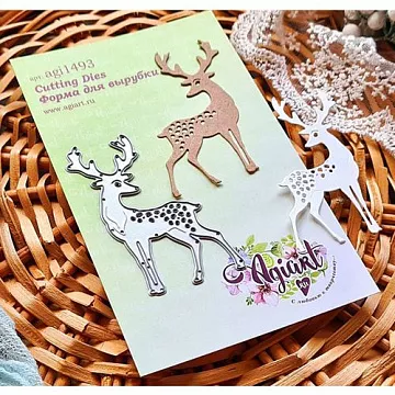 Нож для вырубки "Пятнистый олень" (AgiArt)